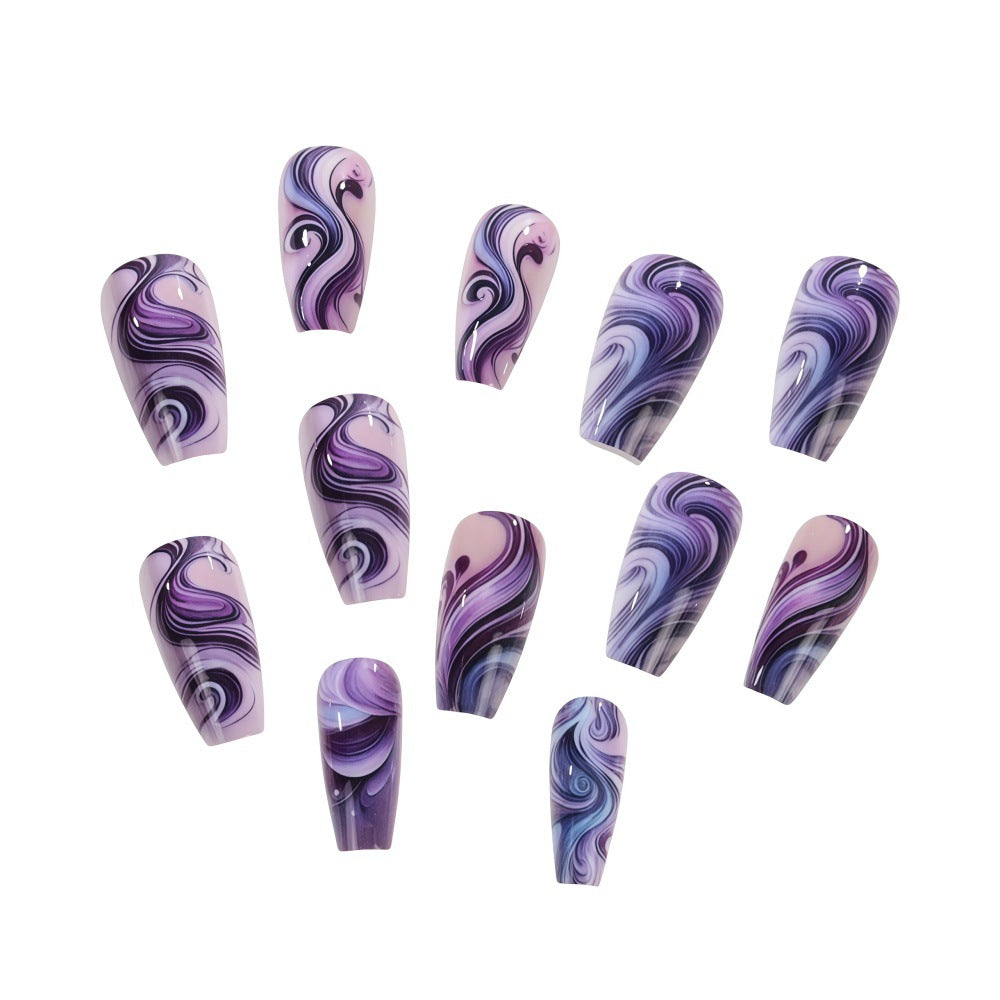 Artificial nails with elegant marble design Kalsten