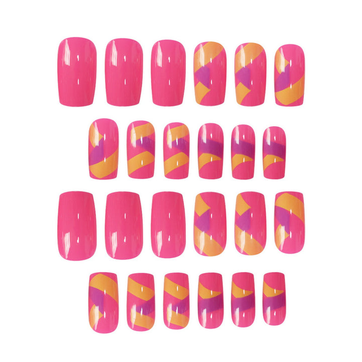 Vibrant Nail Art Press-On Set Kalsten