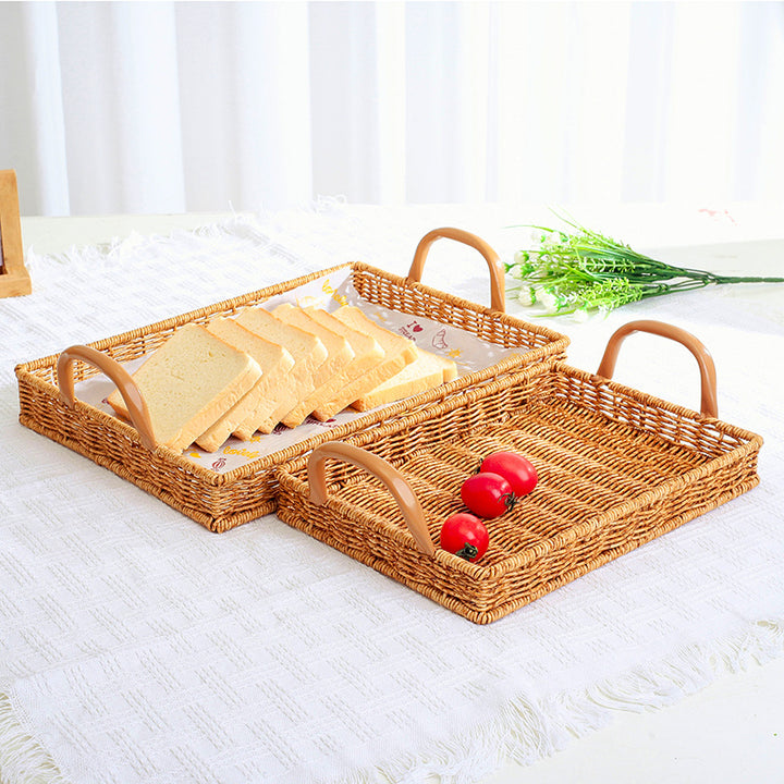 Woven Rectangular Serving Tray Kalsten