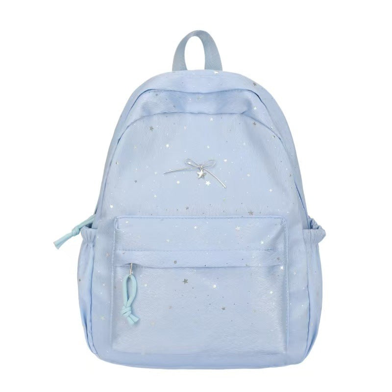 Backpack with Glittering Star Motif and Versatile Storage Options Kalsten