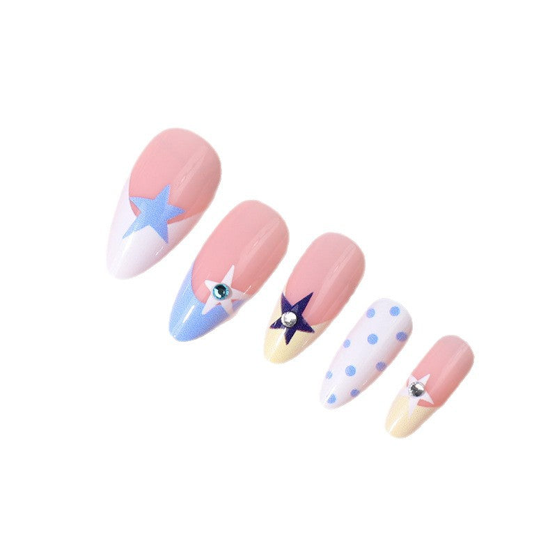 Starry-Themed Press-On Nail Art Kalsten