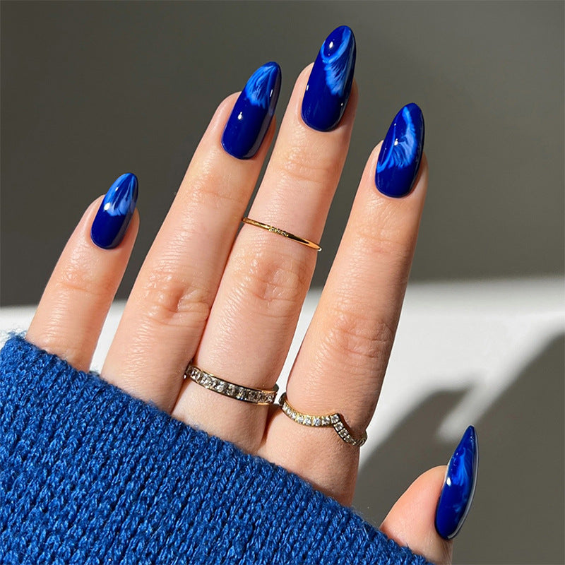 Artistic Press-On Nail Set with Gradient Design kalsten
