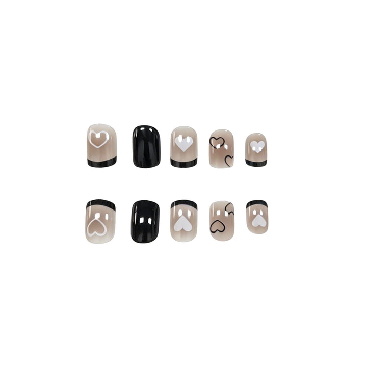 Creative Heart-Patterned Nail Art Enhancements Kalsten