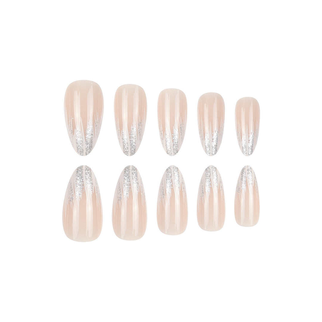 Stylish Glitter Gradient Nail Art Extensions Kalsten