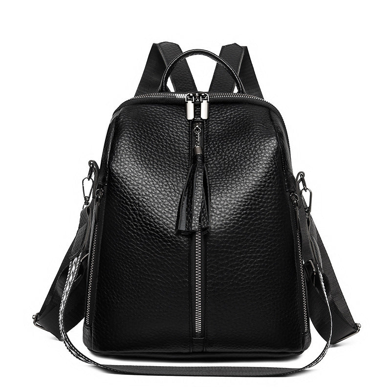 Textured Leather Backpack