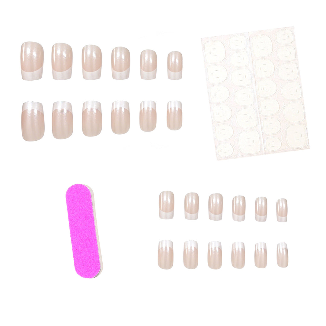 Elegant French Tip Press-On Nails Kalsten