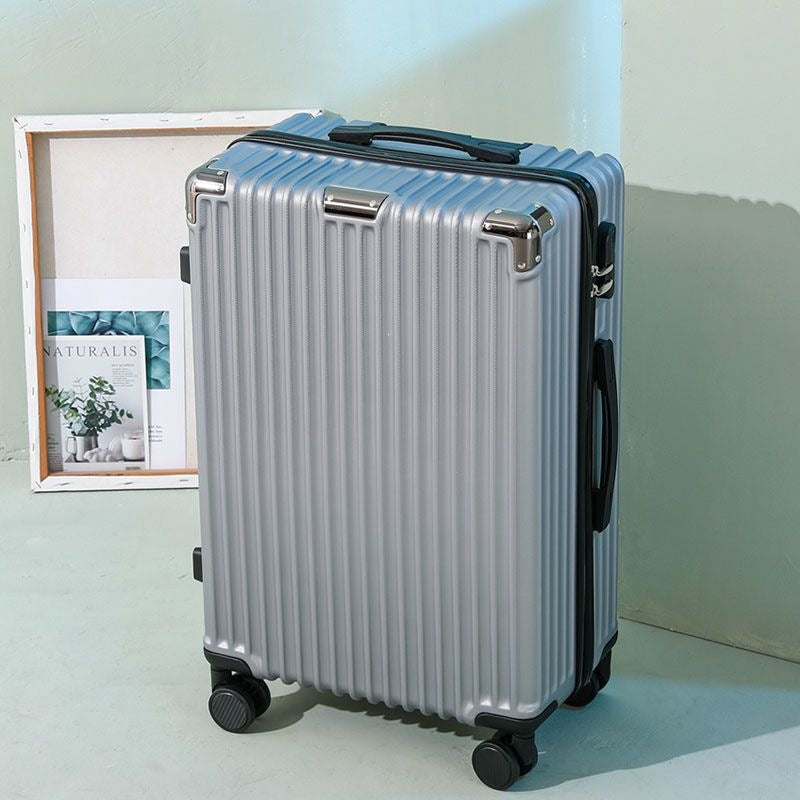 Hard shell suitcase with 360-degree wheel system and integrated safety feature Kalsten