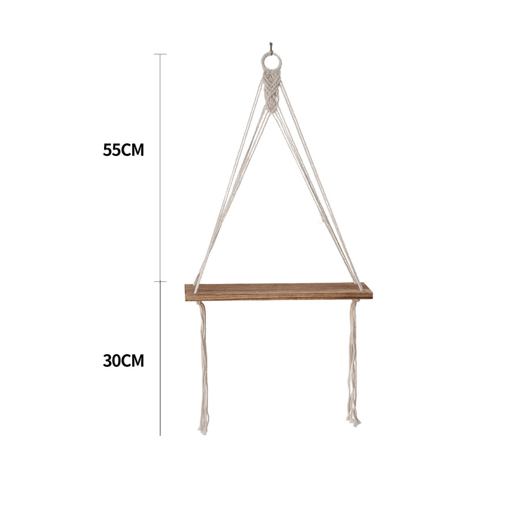 Macramé Plant Hanger Shelf