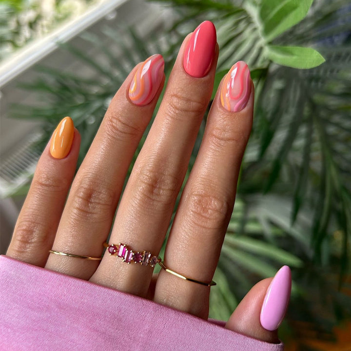 Artistic Gel Press-On Nail Set Kalsten