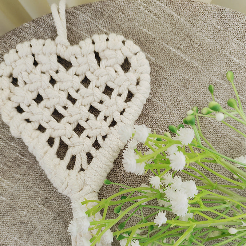 Macrame Heart Wall Hanging