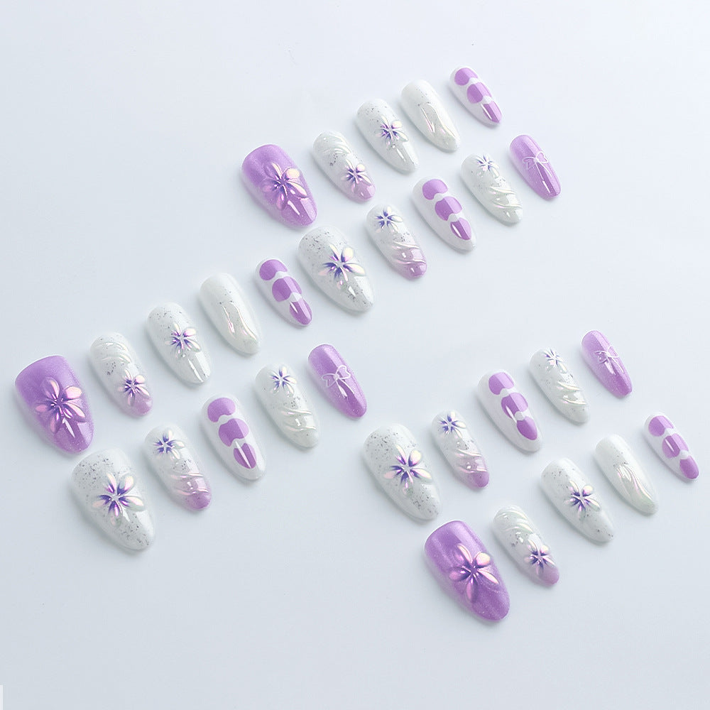 Decorative Floral Press-On Nail Collection Kalsten