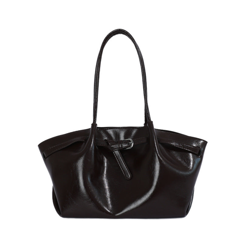 Sleek Minimalist Leather Tote Bag