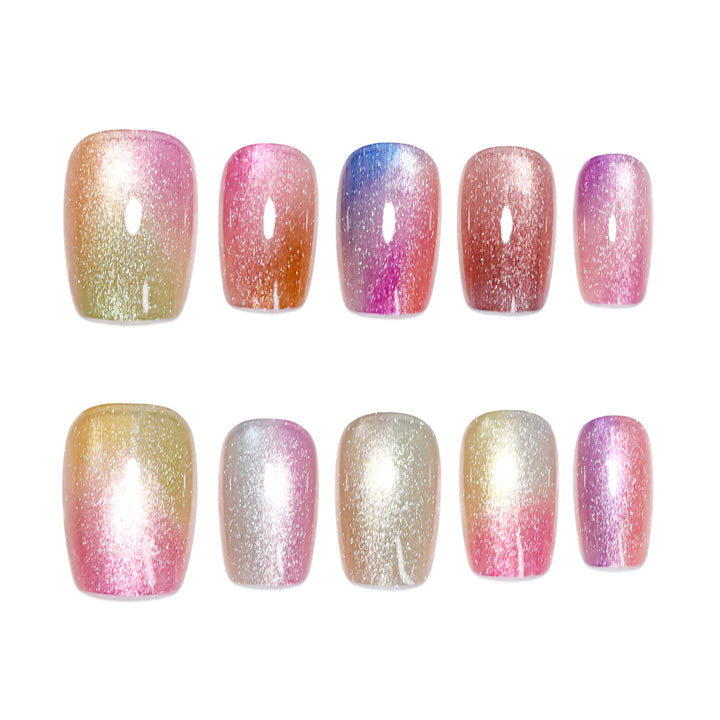 Artistic and colorful acrylic nails Kalsten