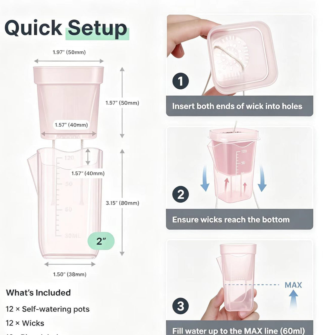 Self-Watering Seed Starter Kit Kalsten