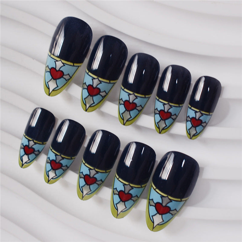 Stained Glass Inspired Press-On Nails Kalsten