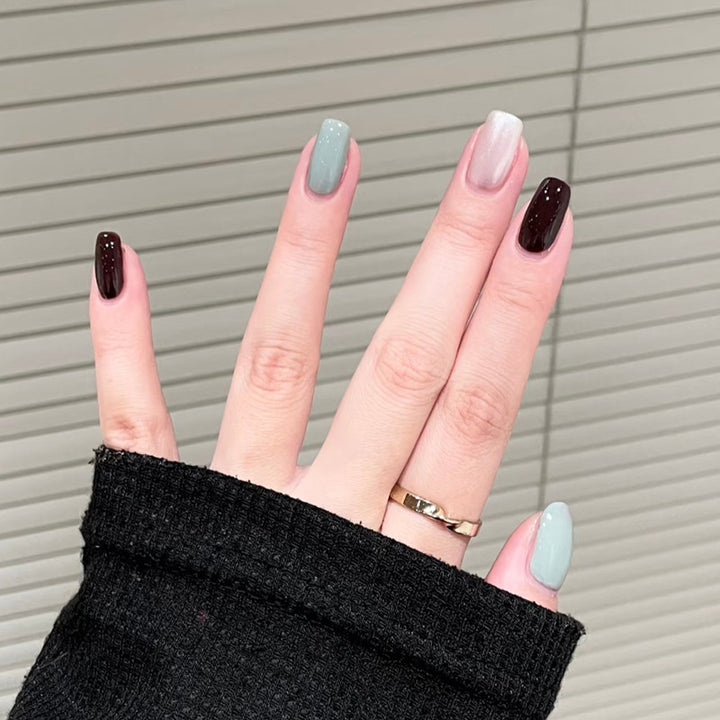 Premium Glittery Press-On Nail Set Kalsten