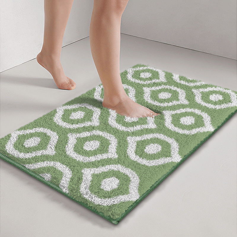 Geometric Pattern Bath Mat