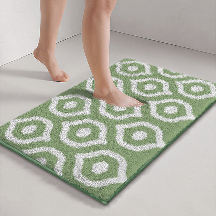 Geometric Pattern Bath Mat