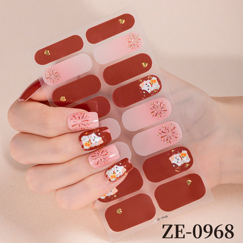 Holiday-Themed Nail Wraps