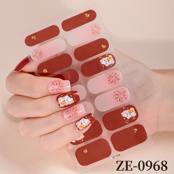 Holiday-Themed Nail Wraps
