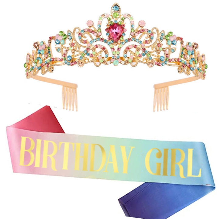 Ladies Glittering Tiara with Sparkling Rhinestones Kalsten