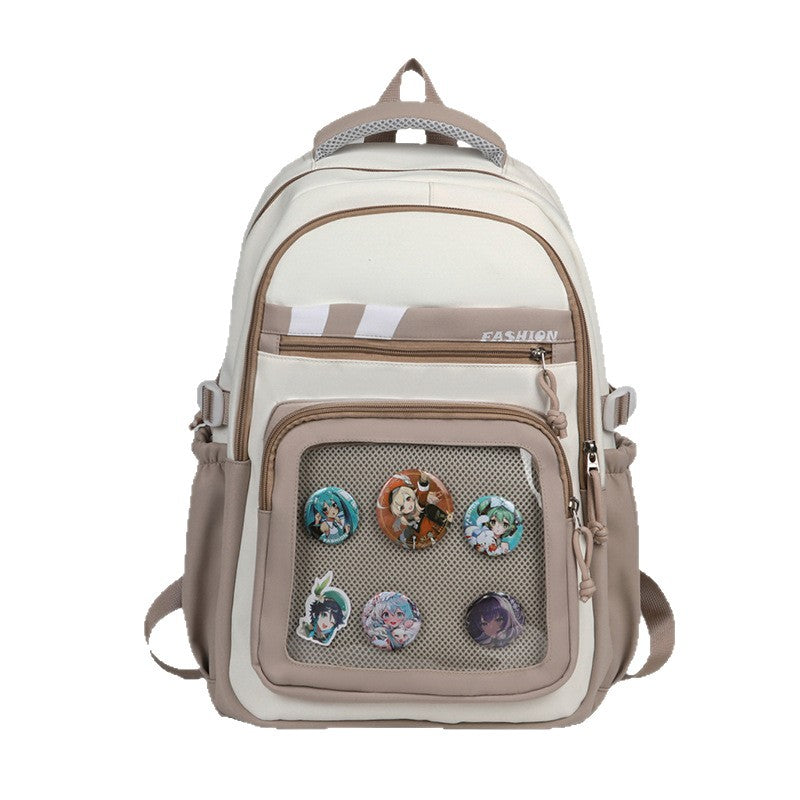 Stylish Graphic Patch Backpack Kalsten