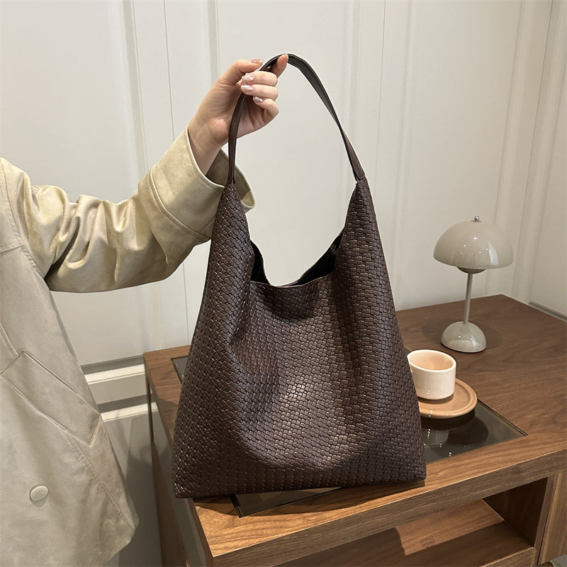WoTextured Fabric Slouchy Tote Bag Kalsten