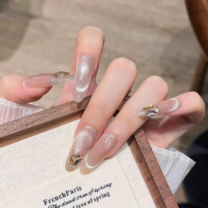Glitter-Embellished Press-On Nail Extensions Kalsten