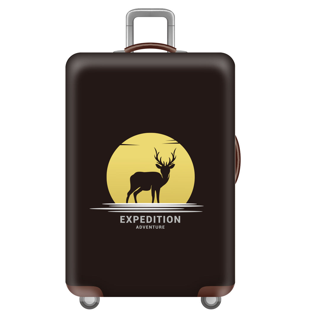 Unisex hard-shell suitcase with funny monster design Kalsten