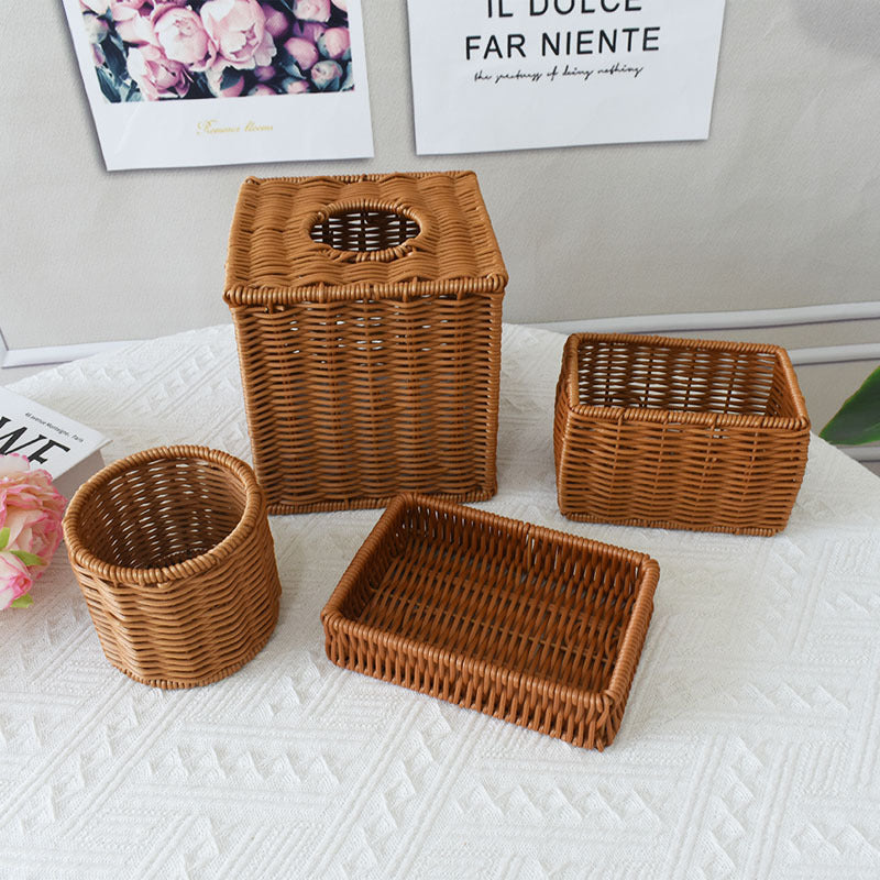 Handcrafted Woven Storage Basket with Open Top Kalsten