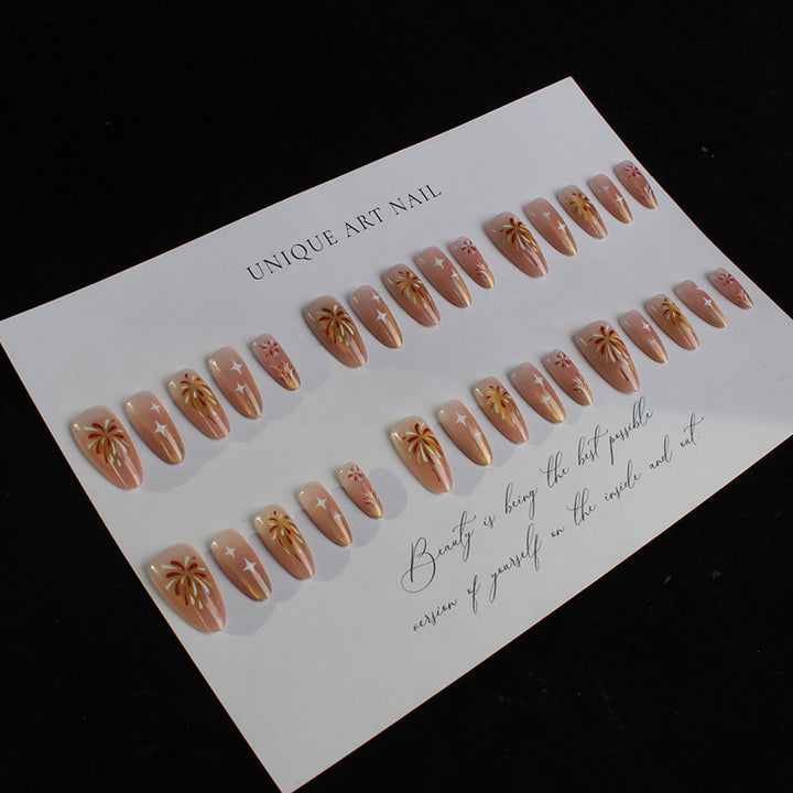 Handcrafted Press-On Nail Art Set Kalsten