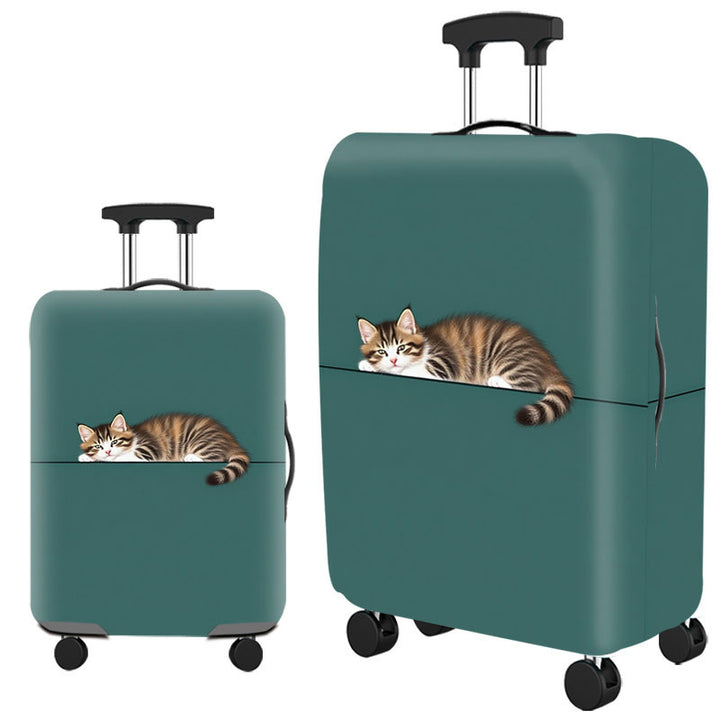 Artistic Cat-Themed Hard Shell Suitcase Kalsten