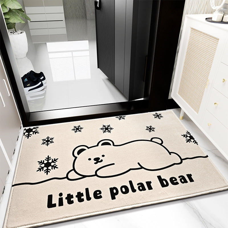 Playful Cat Print Door Mat