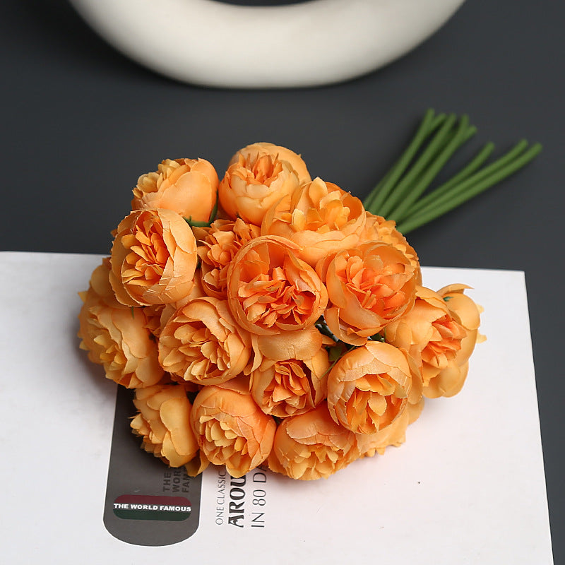 Realistic Faux Flower Bouquet
