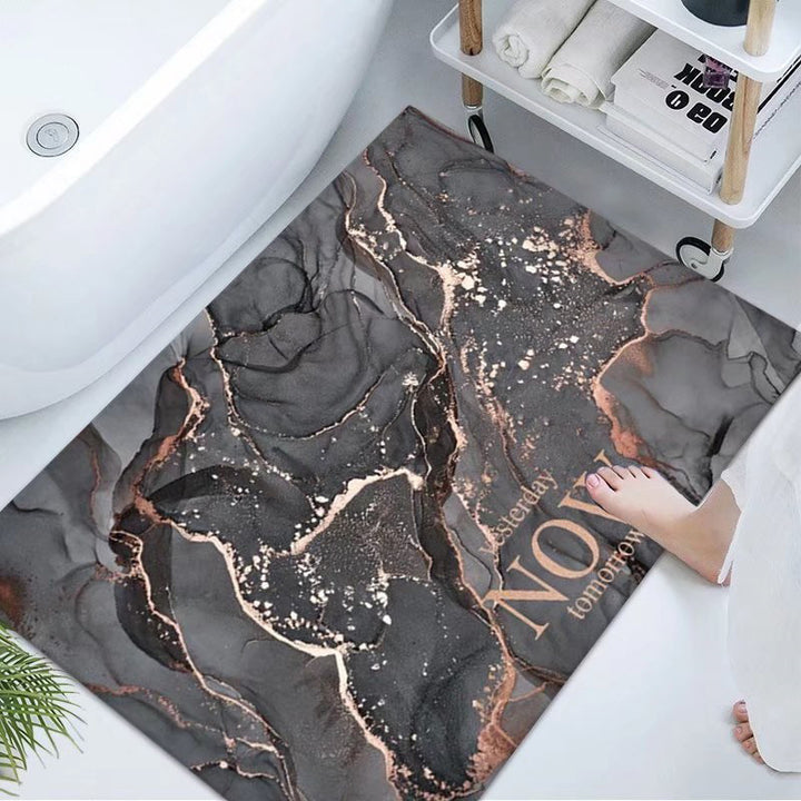 Luxurious Marble Design Bath Mat Kalsten