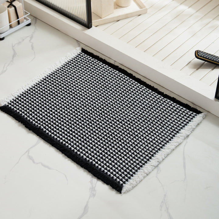 Textured Bathroom Rug Kalsten