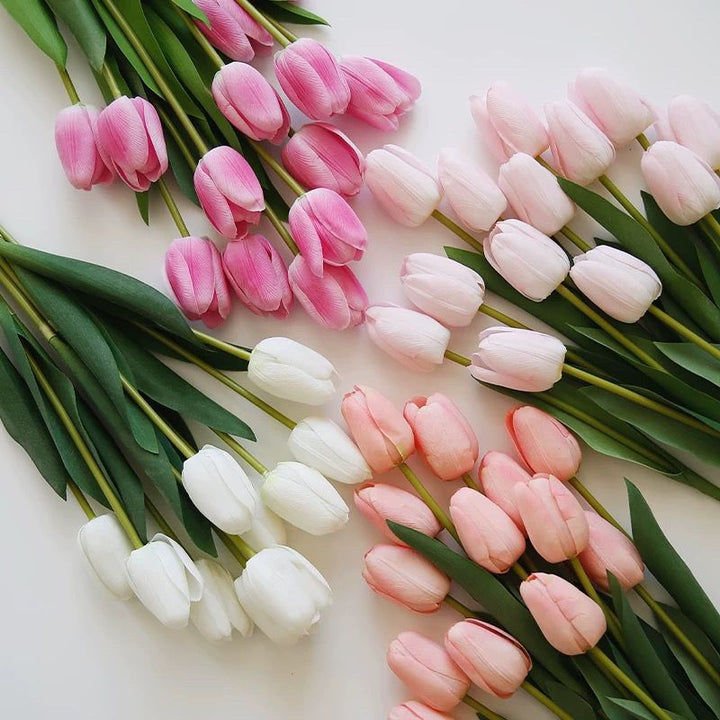 Realistic Artificial Tulip Flower Bouquet