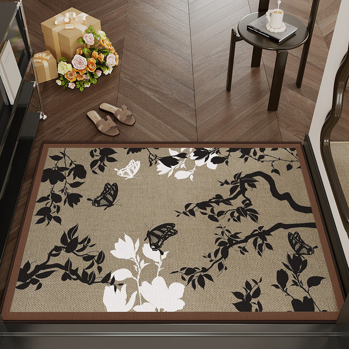 Decorative Floral Area Mat Kalsten