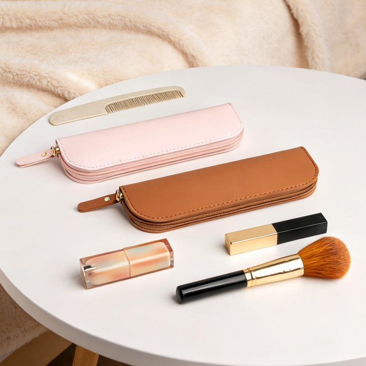 Zippered Leather Pencil Case Kalsten