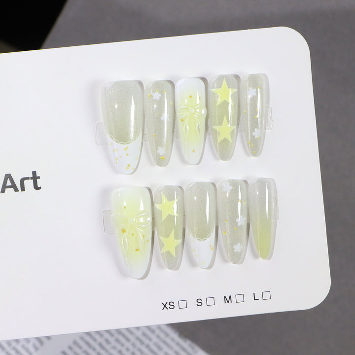 Starry Themed Press-On Nail Art Set Kalsten