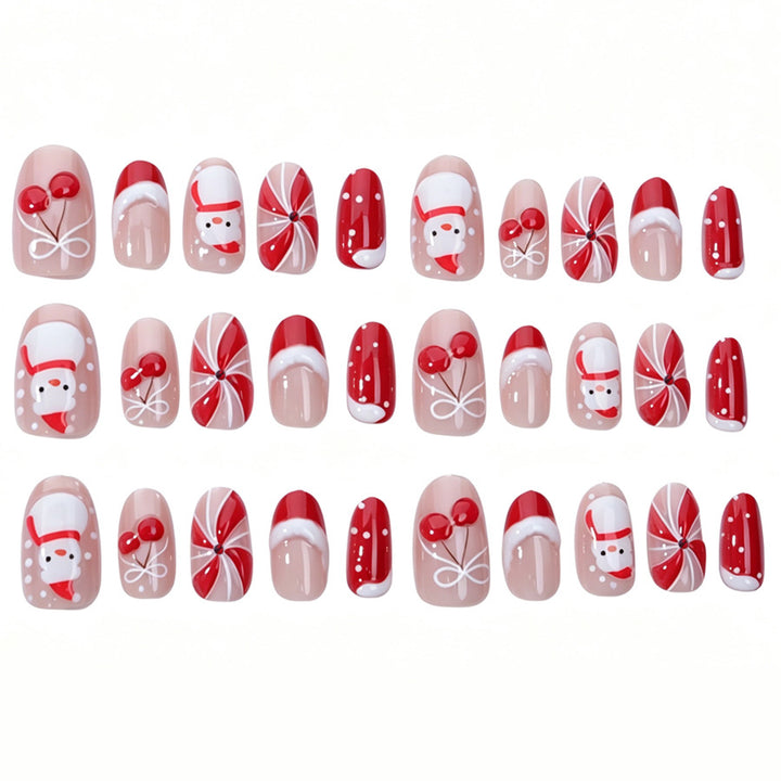 Christmas Themed Press-On Nails Kalsten