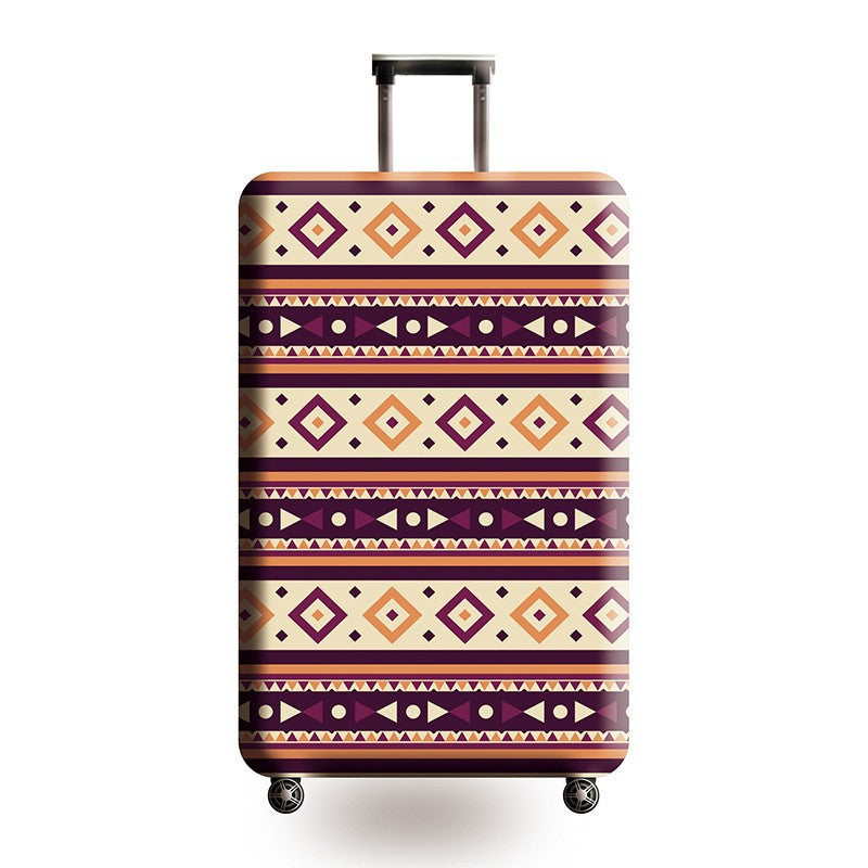 Women's Hard Shell Suitcase with Ethnic Pattern Kalsten