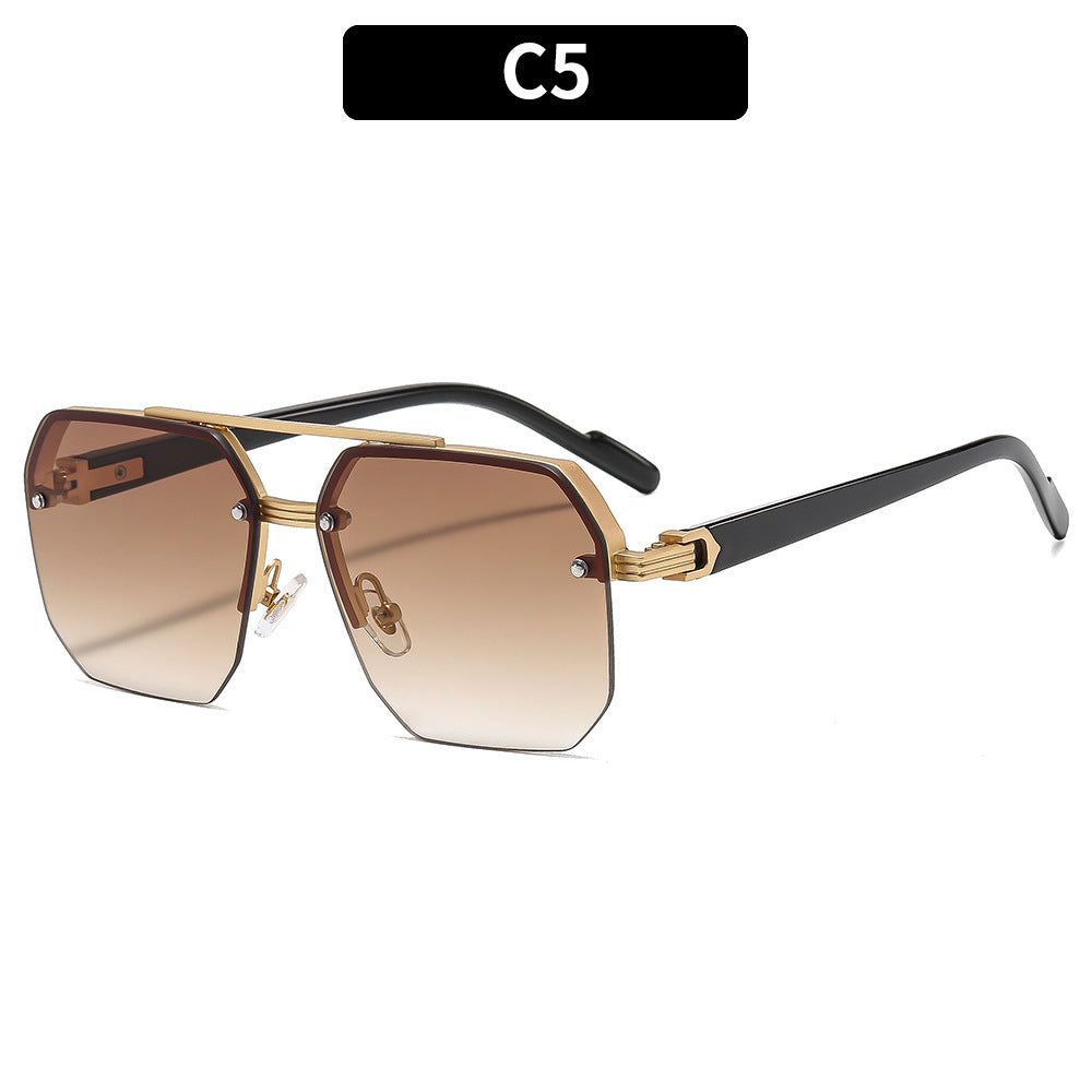 Elegant Geometric Oversized Sunglasses