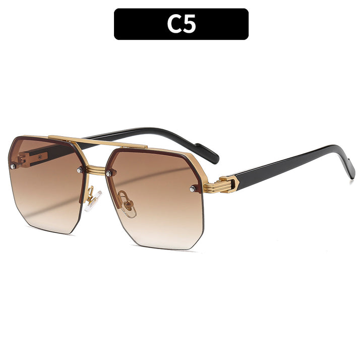 Elegant Geometric Oversized Sunglasses