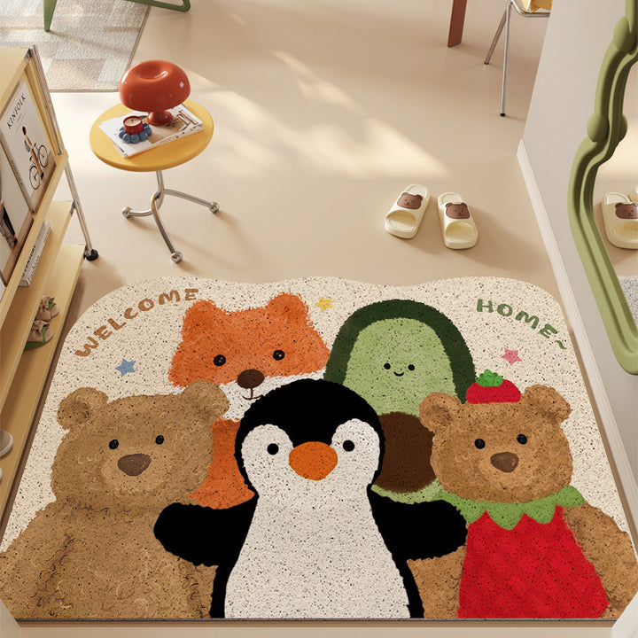 Cute Animal-Themed Welcome Mat