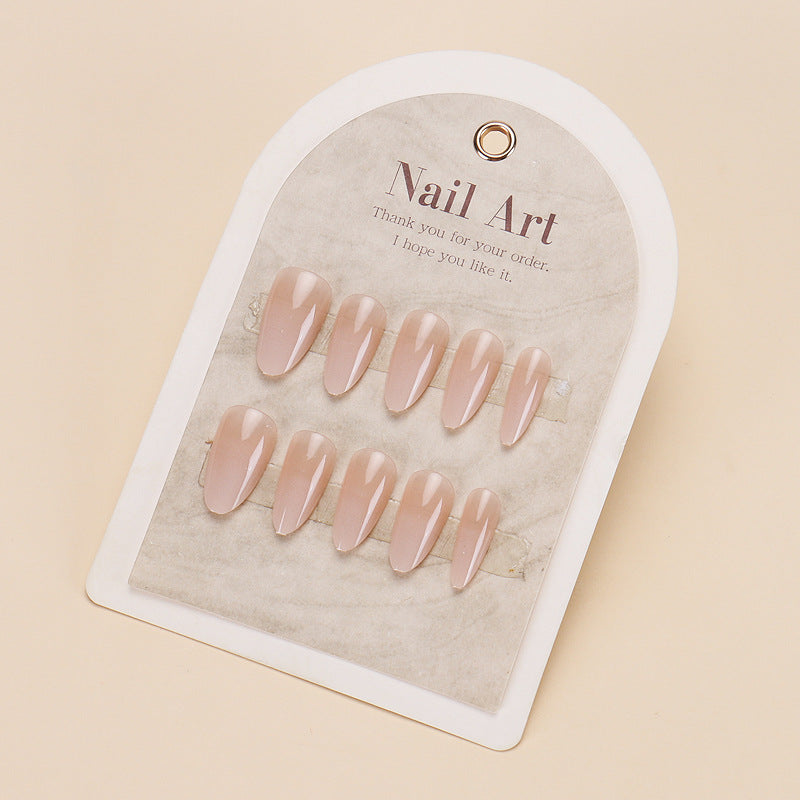 Natural Finish Nude Press-On Nail Set Kalsten