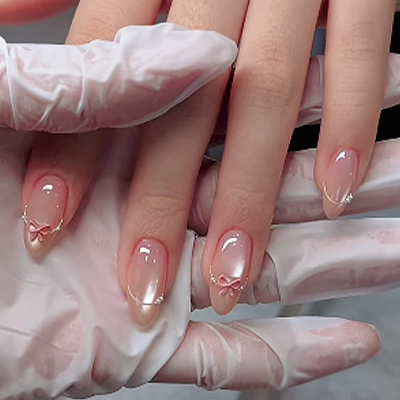 Premium Decorative Press-On Nail Set with Elegant Embellishments Kalsten