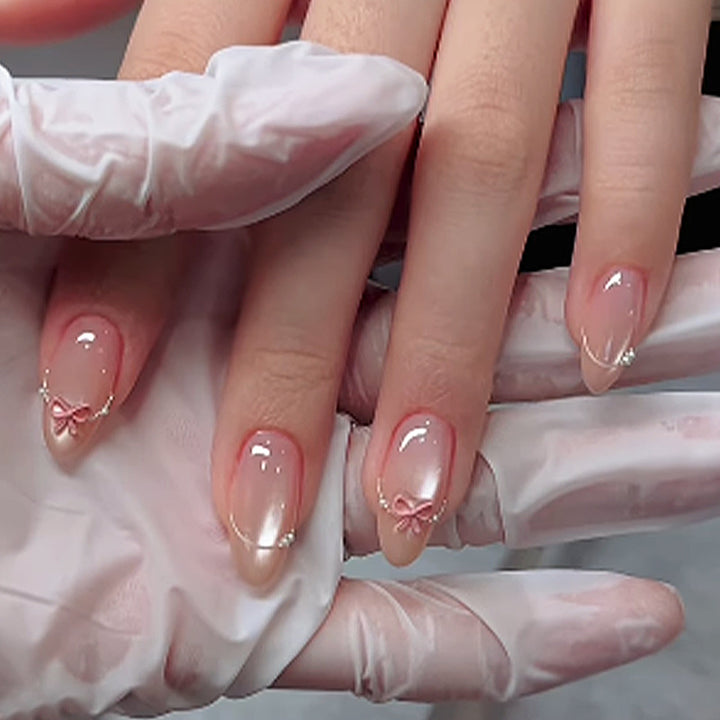 Premium Decorative Press-On Nail Set with Elegant Embellishments Kalsten