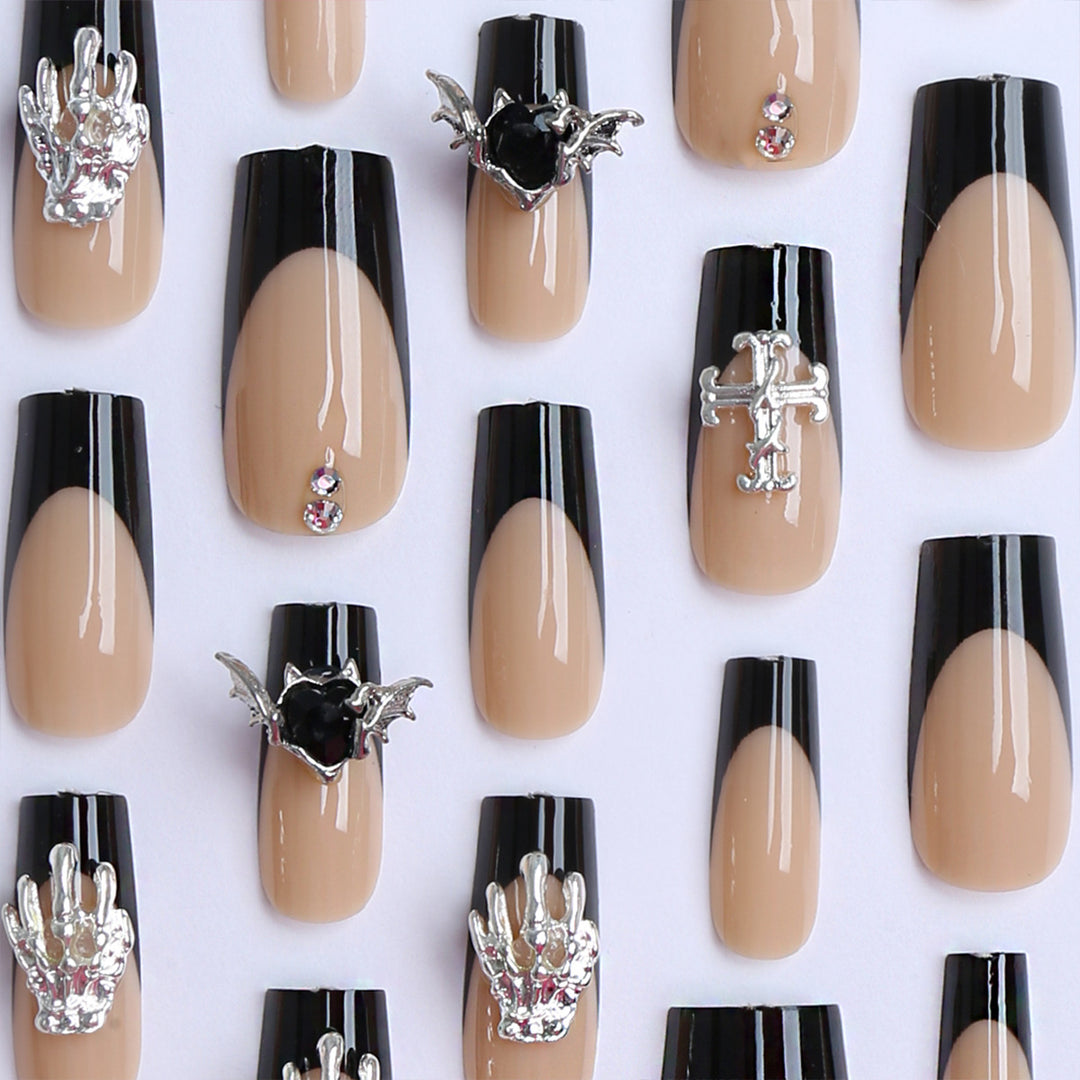 Artificial nails with glamorous sparkling embellishments Kalsten