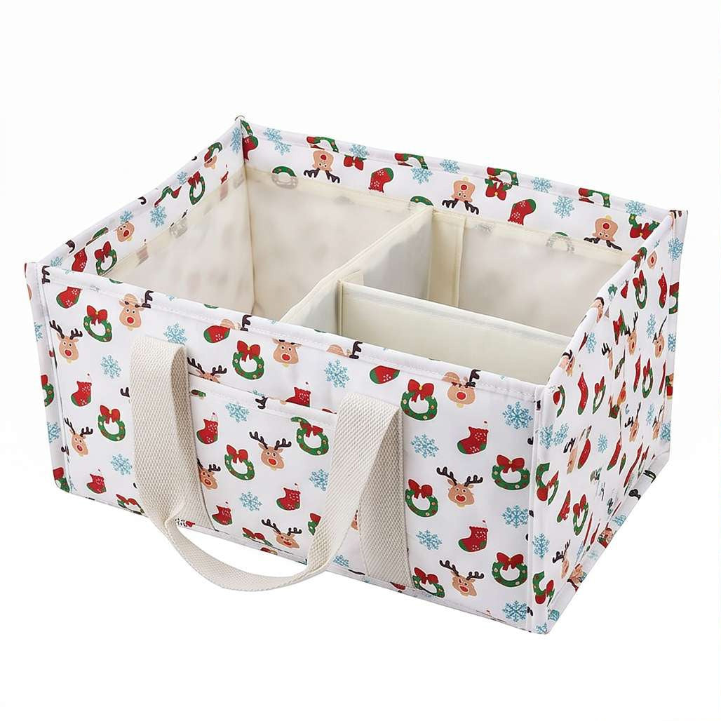 Versatile storage basket with compartments and charming animal motif Kalsten